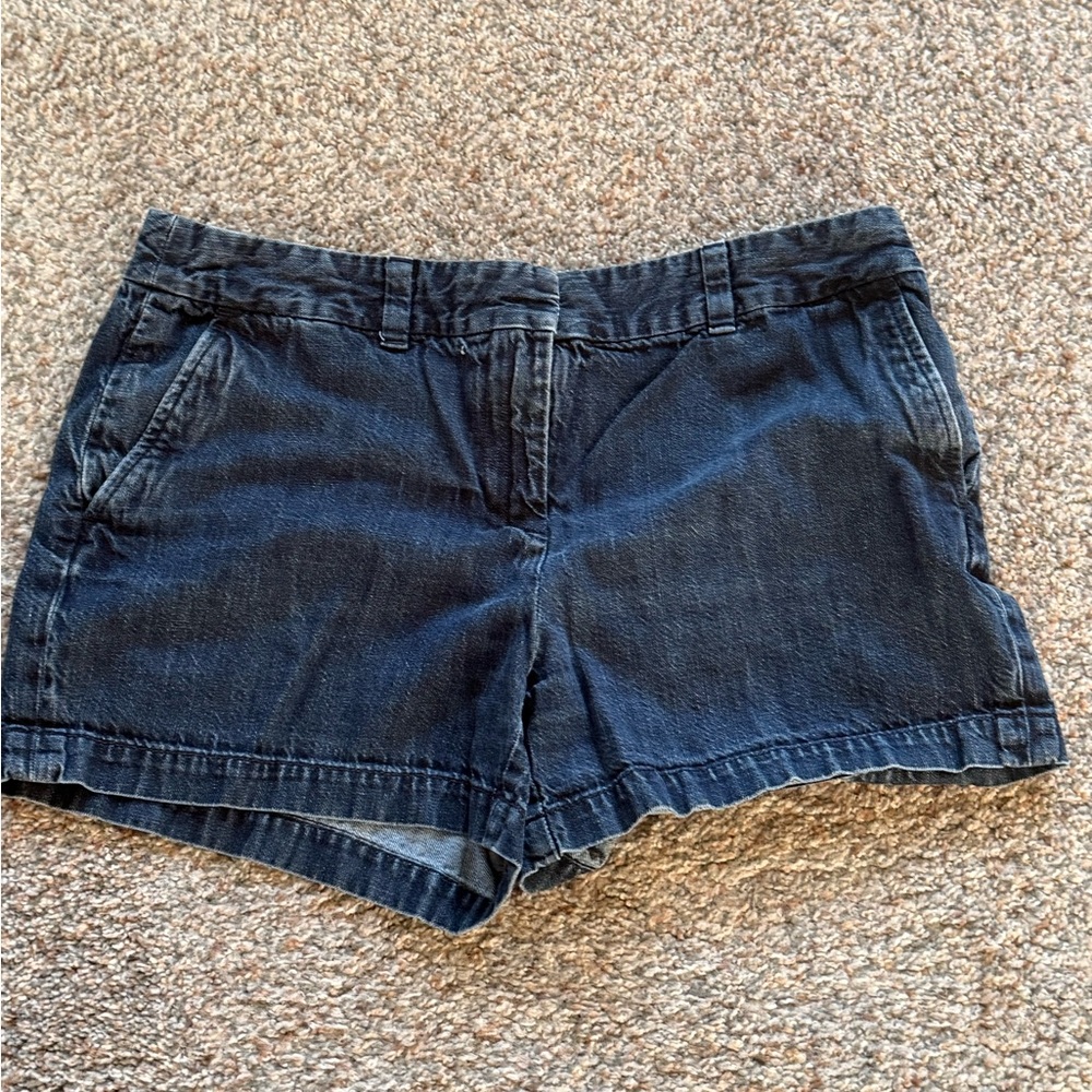 Women's Dark Blue Denim Shorts